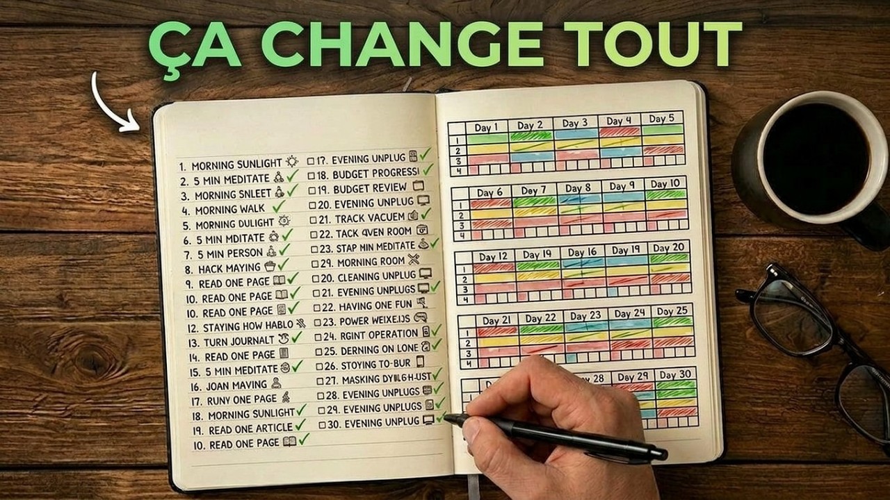 30 habitudes qui ont (discrètement) transformé ma vie