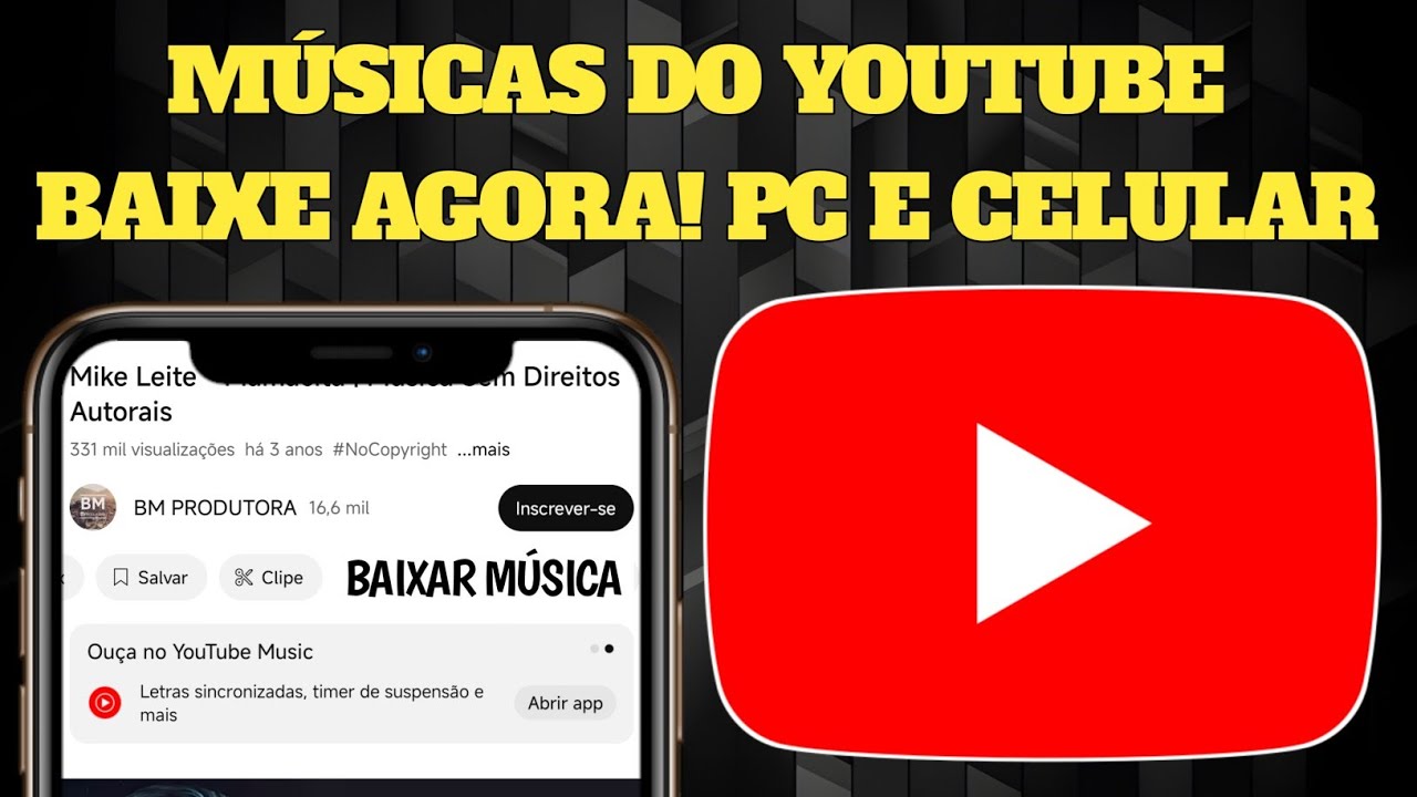 COMO BAIXAR MÚSICA DO YOUTUBE PELO CELULAR E PC 2025 - YouTube