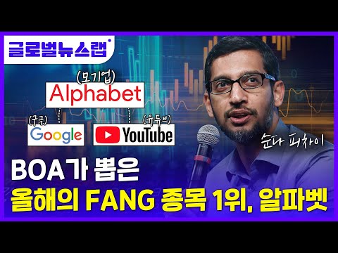 [글로벌뉴스랩]올해의 FANG 주식 1위는 구글 알파벳? 한방에 정리