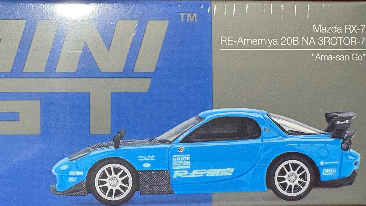 MINI GT 1/64 マツダ RX-7 RE雨宮 20B NA 3ROTOR-7