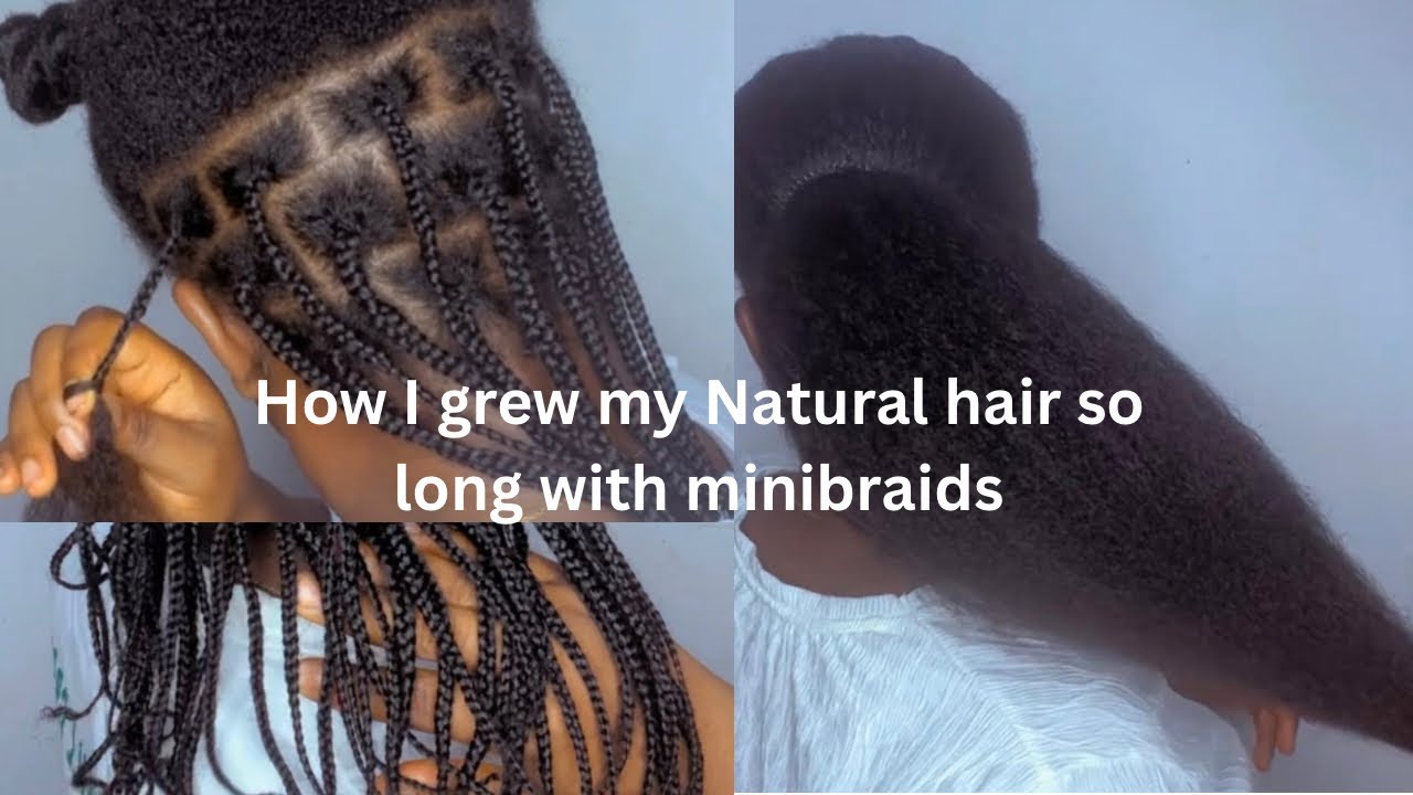 Как я отрастила свои натуральные волосы с помощью мини-косичек // Заплетаю волосы сама 