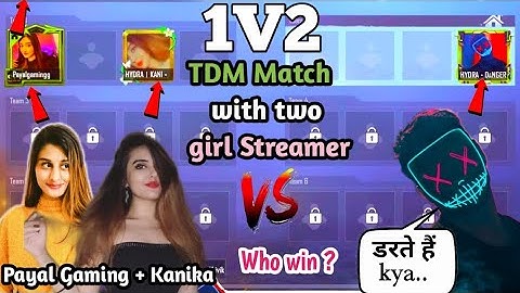 Payal gaming and Hydra Kani Challenge to Hydra Danger for 1V2 TDM Match first time using only M24 😱