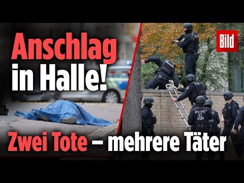 Killer kamen mit Schutzwesten und Gewehren: Anschlag vor Synagoge in Halle