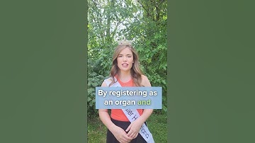 How to sign up as an organ donor online!