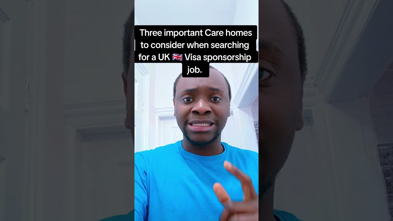 Three important Care homes to consider when searching for a UK 🇬🇧 Visa sponsorship job