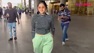 Anjali Arora sports a stylish travel look at the airport
