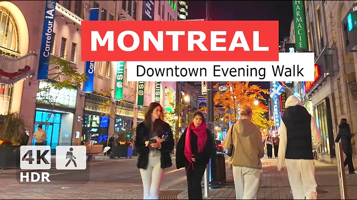 [ 4K ] Downtown Montreal 🌙 After Dark 2025 Walking Tour | Sainte-Catherine St | Montreal 🇨🇦