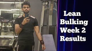 Lean Bulking Week 2 results ✅ | Bulking journey| Weight Gain Tips | Gym