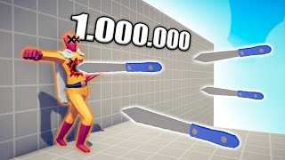 1.000.000 DAMAGE KNIFE 1 vs 1 TOURNAMENT - TABS | Totally Accurate Battle Simulator 2023
