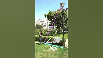 How to measure the pole height I #shorts #shortsvideos #youtubeshorts #maths