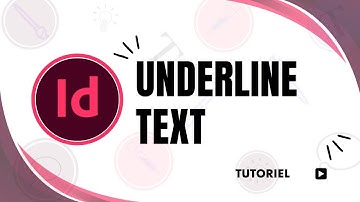 How to underline text in InDesign