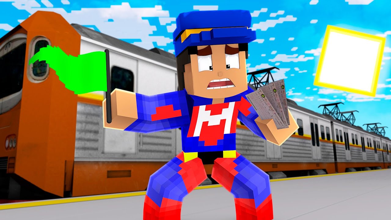 MI MANSIÓN SE CONVIERTE EN UNA ESTACIÓN DE TRENES EN MINECRAFT TROLL 😱🚂