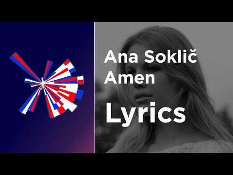 Ana Soklič - Amen (Lyrics) Slovenia Eurovision 2021