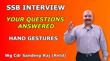 Your Questions... Answered |Hand Gestures | Wg Cdr Sandeep Raj (Retd)