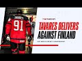 Tavares had an unbelievable night to help canada overcome adversity against finland
