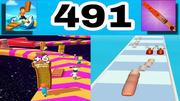 Shortcut Run VS Nail Stack: GameplayWalkthrough All Levels ( part 491)