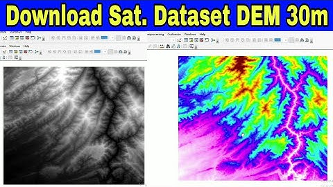 Download Satellite Datasets DEM 30m