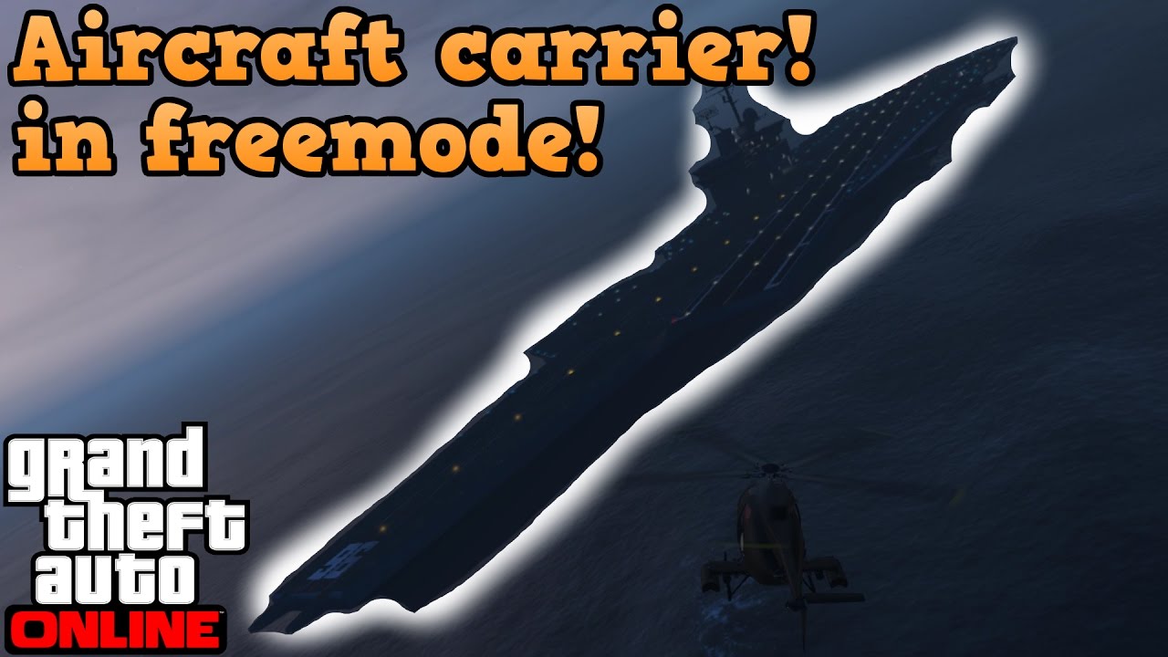 GTA online glitches - Get the aircraft carrier in freemode!