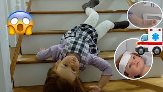 Reborn Autumn Falls down the stairs and breaks her leg Reborn Role Play