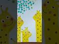 # easy painting #ytshorts #children 🌈🦒When Giraffe Adds a Twist