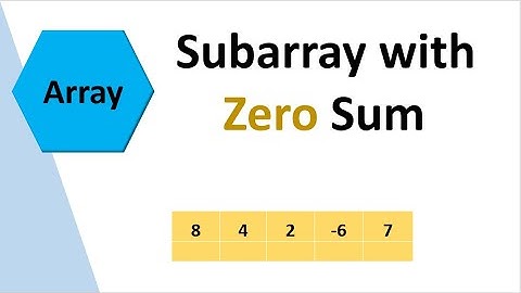 Find if there is a subarray with 0 sum , in o(n)  time