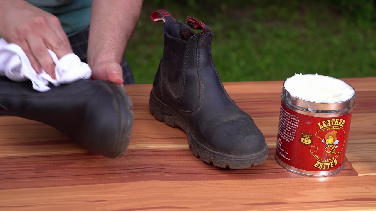 Leather Better Leather Conditioner Blundstone Shoe Demonstration YouTube