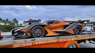 Apollo IE Intensa Emozione LOUD BEAST, Pagani Huayra Roadster  EPIC Supercars Arriving to Palm Event