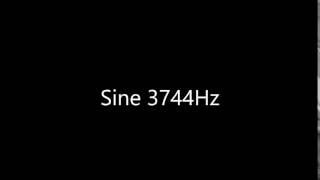 Sine 3744Hz Audio Only