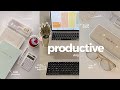 productive vlog 🍃 digital declutter, 2022 planners, muji haul, unboxing new keyboard, sunnies specs