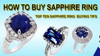 How to Buy Sapphire Ring | Top Ten Sapphire Ring  Buying Tips
