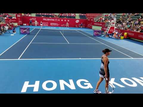 Prudential Hong Kong Tennis Open 2016 - Court level of Jelena Jankovic's serve game