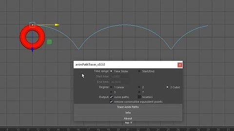 Maya Shelf Script - animPathTracer v0.3.0 - Overview