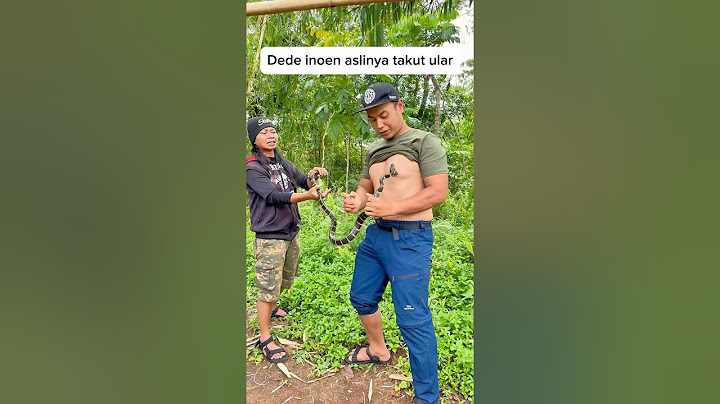 DEDE INOEN WHY AFRAID OF SNAKE 😂 #jejaksiaden #snake