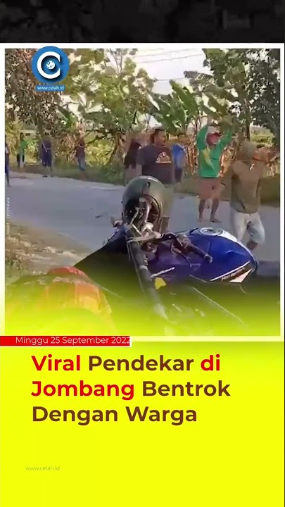 Bentrokan antara kelompok Pendekar Silat dan warga terjadi di Desa Kauman, Kecamatan Kabuh, Jombang,