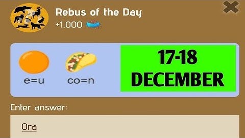 Rebus Of The Day Zoo 17 December | Zoo Rebus Of The Day | Rebus Of The Day X Empire