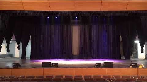 Rèm hội trường tự động tại trường quốc tế Deway - Hà Nội