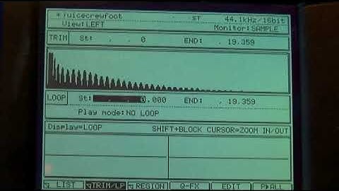 Using the Sample Screen on an Akai MPC 4000