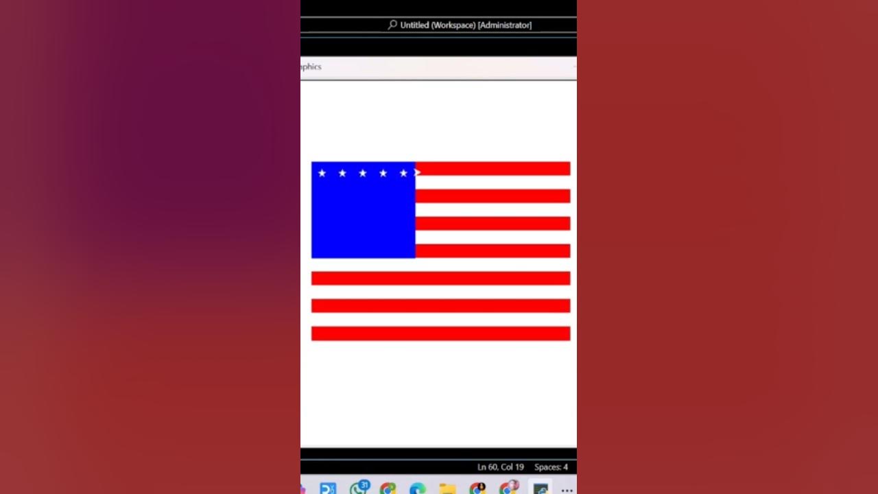 Python turtle American Flag #python #turtle #pythonturtle #programming ...