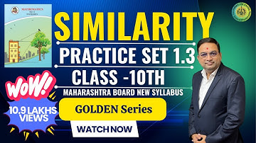 Similarity Class 10th Maharashtra Board New Syllabus Part 4 | Practice Set 1.3