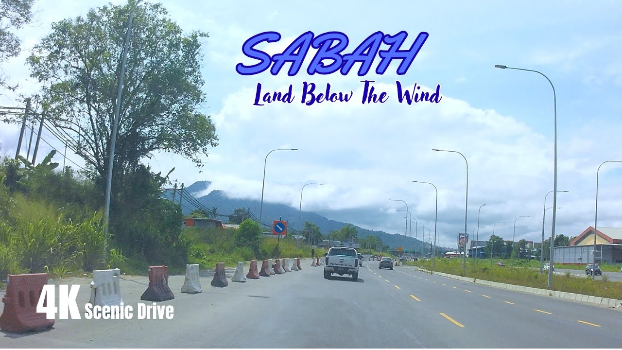 Tamparuli To Menggatal//Asian Highway Scenic Drives//With Beautiful Country Music//Sabah Road Trip