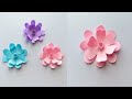 Easy paper flowers  how to make paper flowers paper craft by kovaicraft