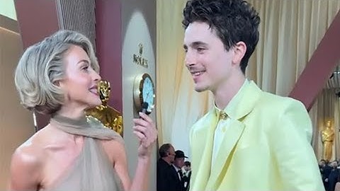 Timothée Chalamet’s ‘awkward’ Oscars 2025 interview with Julianne Hough goes viral