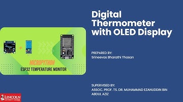 Digital Thermometer with OLED Display - Mini Project Simulation -  Microcontroller Technology