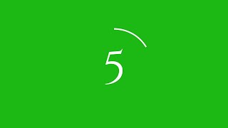 Countdown 5 Seconds #greenscreen  | Free Stock