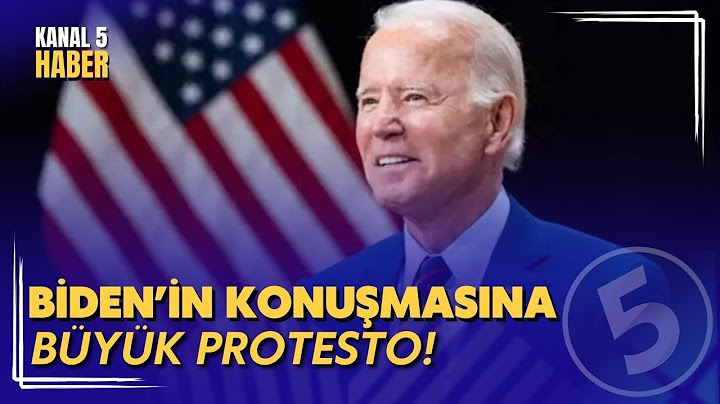 Soykırımcı Joe Ellerin Kanlı | Biden'ın Konuşmasına Filistin Protestosu