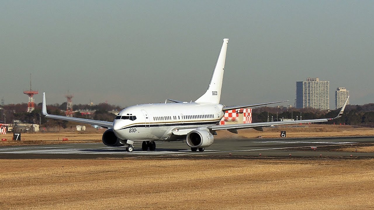 おまとめ 4K] Boeing C-40A Clipper(165830) - 厚木基地 2019年1月11日 - YouTube