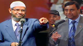Democrat from indian embassy challenged dr zakir naik in dubai