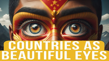 Countries as Eyes | AI Generated | #midjourney #Eyes #art
