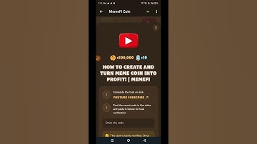 How To Create and Turn Meme Coin Into Profit! | Memefi Youtube Video Code