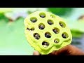 Tatti - Collect Lotus Seeds and Eating | Natural Village Food Collection